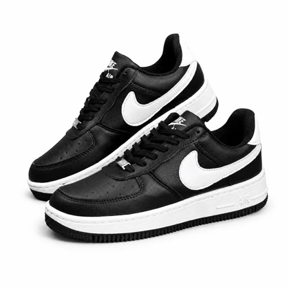 کفش کتانی مردانه مدل نایک ایرفورس مشکی سفید Nike air force