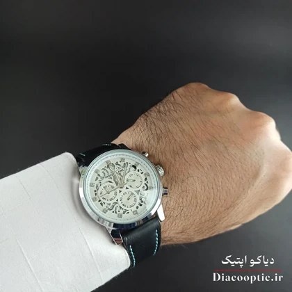ساعت مچی مردانه برند مونت بلانک سه موتور با بند اضافه مدل DO1154