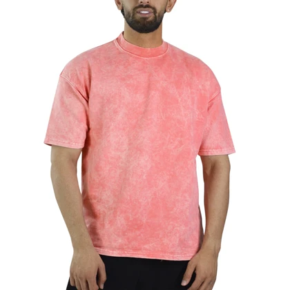 تیشرت باکسی اسپرت سنگشور مدل ZRA-4B0293 گلبهی