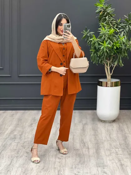 ست سه تیکه جلیقه دار