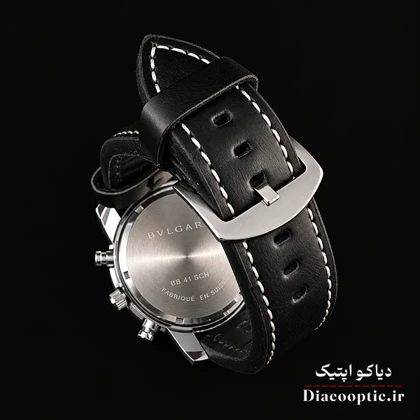 ساعت مچی مردانه سه موتور برند بولگاری مدل DO1346 چرمی