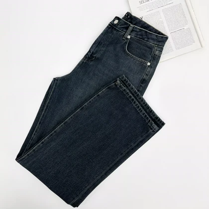 شلوار جین نیم بگ 1007288