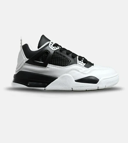 کتانی ساق‌دار مردانه مشکی سفید Nike air jordan 4 مدل 5629