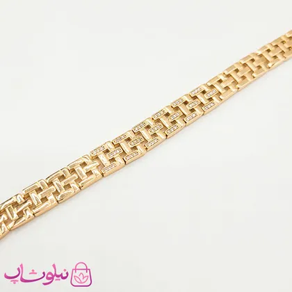 دستبند زنانه ژوپینگ مدل رولکس نگین‌دار