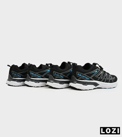 کفش کتانی مشکی آبی سفید سالومون Salomon X ULTRA
