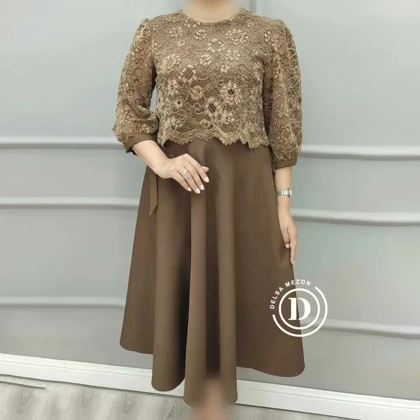 پیراهن کوتاه گیپوردار سلنا 2080