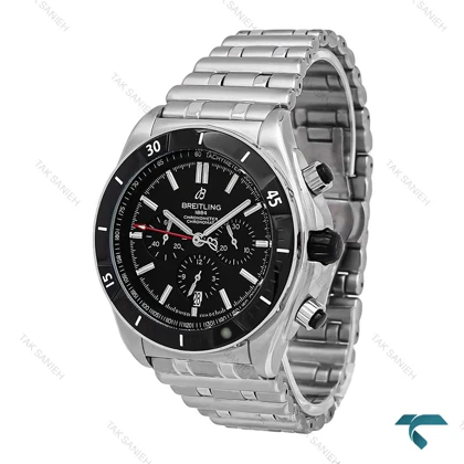ساعت مردانه برایتلینگ Chronomat سیلور صفحه مشکی Breitling-6697-G