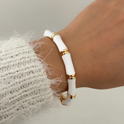 بنگل طرح بامبو باریک میناکاری کد 884