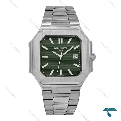 ساعت پتک فیلیپ Cubitus مردانه استیل صفحه سبز Patek-6934-G