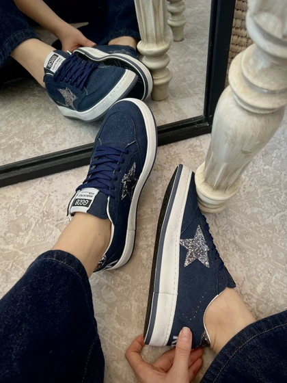 کتانی دخترانه گلدن استار 91102 BD