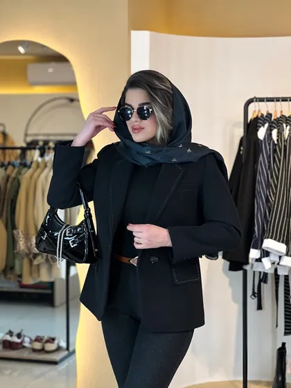 کت فوتر شلال دوزی مشکی 120209