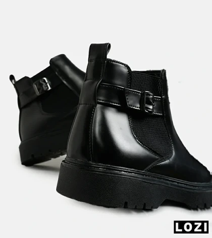 بوت مردانه چرمی مشکی ZARA مدل 5912