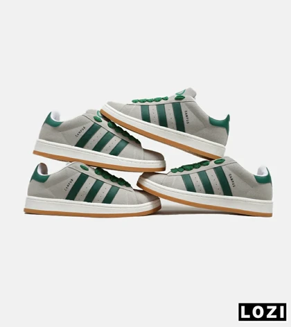 کفش کتانی بزرگ پا طوسی سبز ADIDAS Campus مدل 5722
