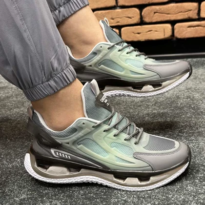 کفش و کتانی مردانه مدل نایک NIKE رنگ مشکی و طوسی