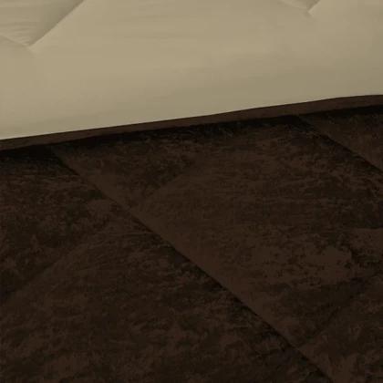 روتختی مینیمال مخمل طرح لوزی قهوه ای تیره کد 101200