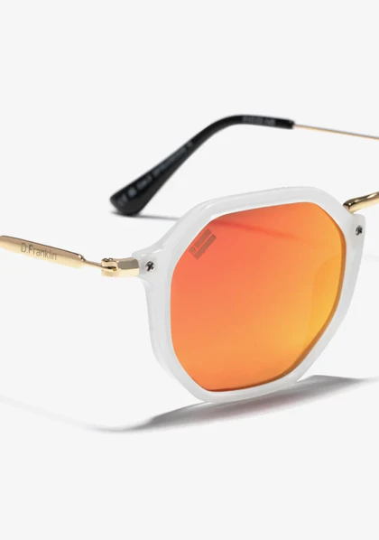 عینک آفتابی دی فرانکلین مدل D.franklin Roller HEX Milky White / Red