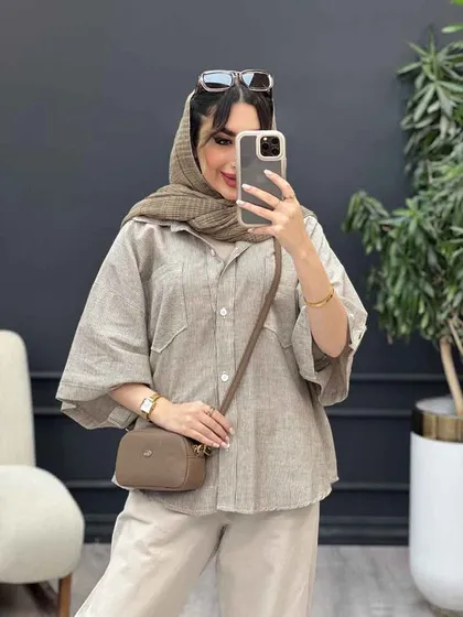 شومیز راه راه نگار