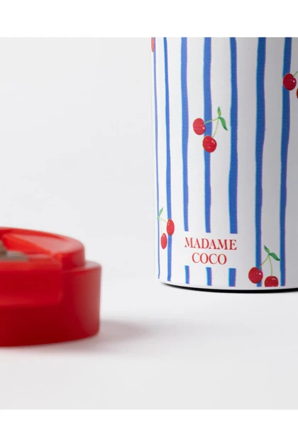 فلاسک Madame Coco مدل Sobel Cerise استیل ضدزنگ - آبی/قرمز