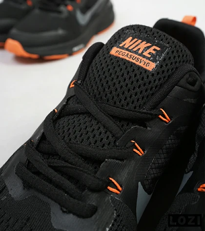 کفش کتانی بزرگ پا مشکی نارنجی NIKE zoom