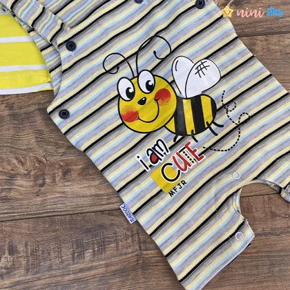 ست 2 تکه رامپر نوزادی پسرانه زنبوری (3 تا 9 ماه)