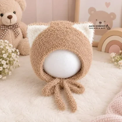 کلاه نوزادی موهر گربه ای