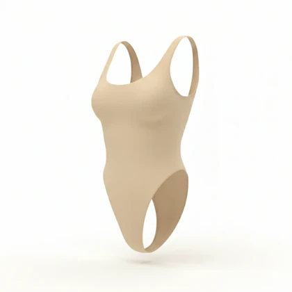 بادی نخی حلقه‌ای یقه گرد کرم مه جامه