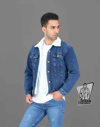 کاپشن جین آبی تیره DENIM