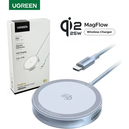 شارژر وایرلس یوگرین UGREEN مدل W753-55959 توان 25 وات