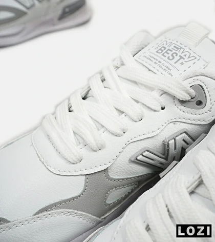 کفش کتانی مردانه سفید طوسی NEW BALANCE yg niubailun