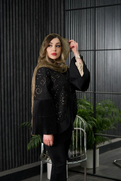 مانتو زنانه مدل شب تاب کد 15