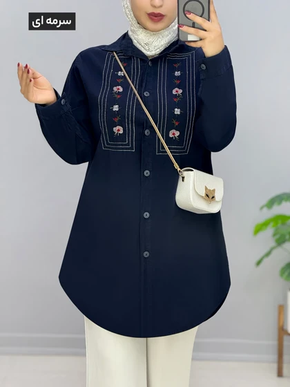 مانتو گلدوزی لینن گلتن کد 20145510