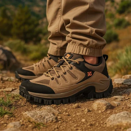 کفش ساق‌دار مردانه کرم مدل JAX