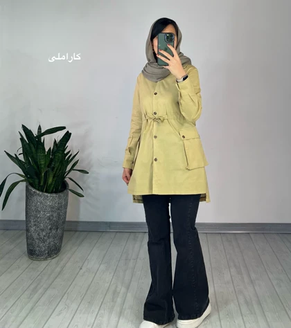 مانتو دکمه دار پاردیس(ایراد دار)