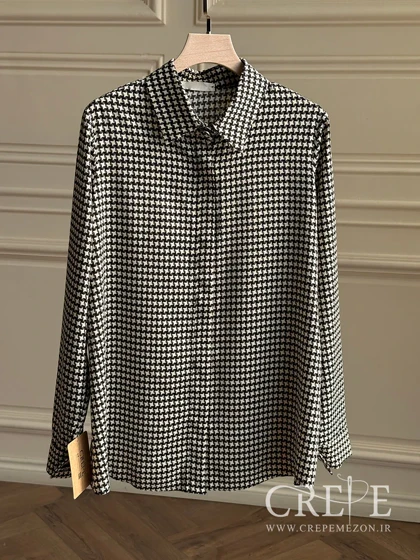 شومیز دکمه مخفی پیچازی