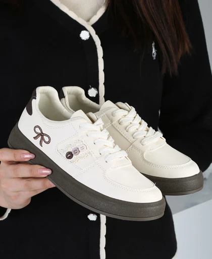 کتانی دخترانه دکمه‌ایی SX