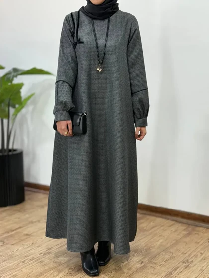 پیراهن مانتویی سوپر کلوش پاییزه پاپیون 1