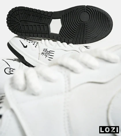 کفش کتانی مردانه و زنانه سفید نایک NIKE jordan Vodoo مدل 6915