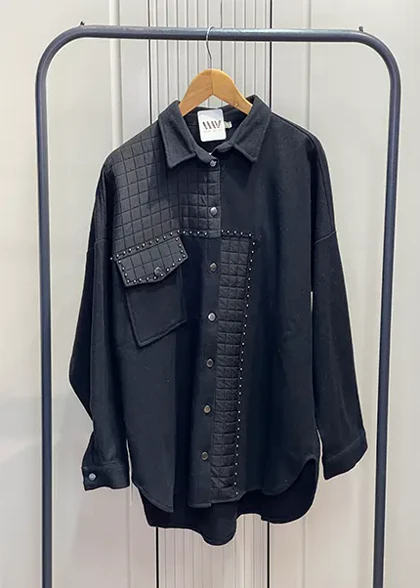 شومیز ترکیب پافر