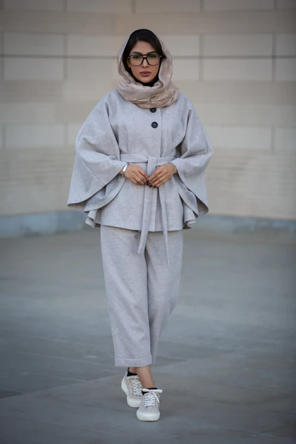 پالتو فوتر پانچ یقه ایستاده