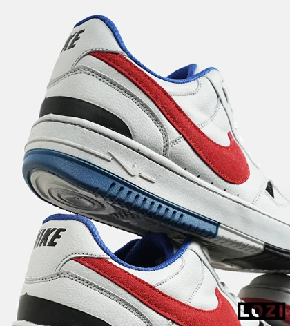 کفش کتانی بزرگ پا مشکی سفید آبی قرمز نایک Nike Gama Force Sail
