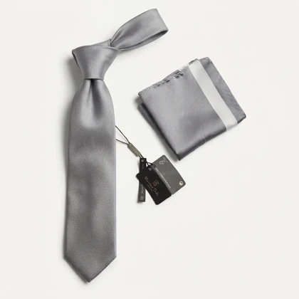 کراوات و پوشت ساتن مخملی برند Massimo Dutti