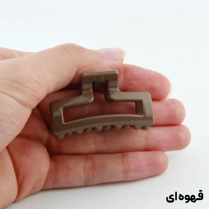 کلیپس دخترانه مدل مستطیلی کوچک دو رنگ