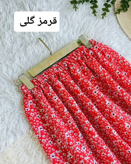 دامن پفکی گل‌دار کد محصول 1070