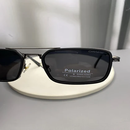 عینک آفتابی کررا با فریم کائوچو و فلز و لنز پلی‌کربنات پلاریزه UV400 Carrera Hybrid Polarized