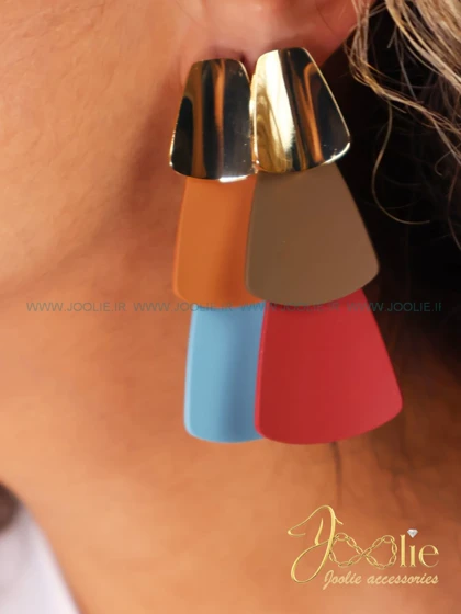 گوشواره زنانه مدل رنگین کمان کد EB1124