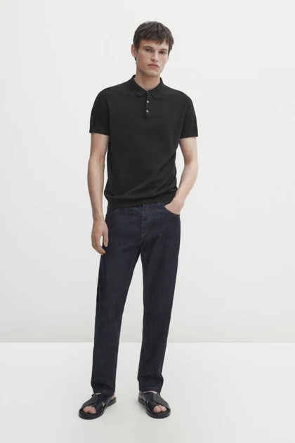 تیشرت یقه پولو مردانه massimo-dutti