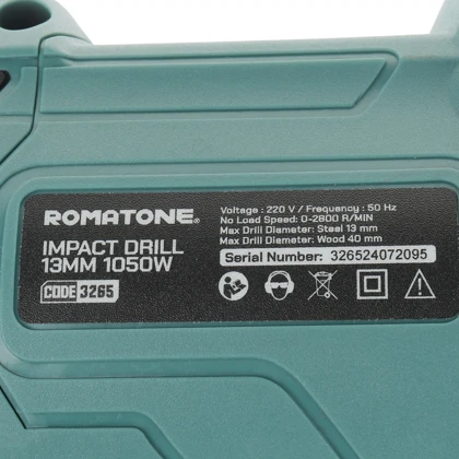 دریل چکشی روماتون ROMATONE مدل 3265 توان 1050 وات