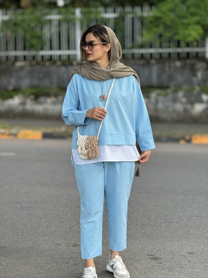 ست مانتو شلوار مام استایل 0111