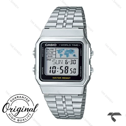 ساعت کاسیو مردانه A500WA-1 اصل بند استیل Casio-11927-G
