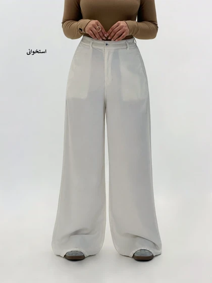 6858-شلوار بگ سیلک رویال